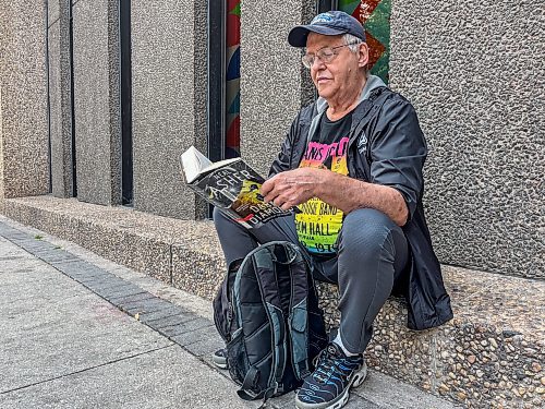 MALAK ABAS / FREE PRESS
John, 71, loves a good book. He's taken out hundreds from the library, and admits he's lost at least one.
250801 - Friday, August 01, 2025.