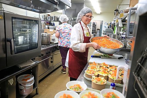 Ruth Bonneville / Free Press
Faith - Gary Ledoux
Photo of Bethania Personal Care Home kitchen staff, Anna Sawatsky (right) and Jaime Groll preparing lunch for their care home residents Friday.
Story on how Winnipeg’s 37 personal care homes provide food that is mass-produced in an off-site commercial kitchen, frozen and then re-heated and distributed to residents. Bethania home has their own on-site kitchen and culinary staff.
See John Longhurst story
Aug 1st, 2025
