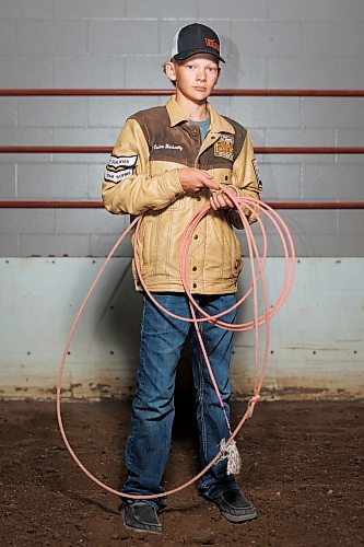 31072025
Colter Buchwitz of Byemoor, Alberta. Buchwitz is competing in the chute dogging, team roping, ribbon roping, tie-down roping and team roping events.
(Tim Smith/The Brandon Sun)

One time use in Brandon Sun August 2, 2025 issue. All images copyright Tim Smith. On loan to Brandon Sun for one-time use. No archiving. No use in Winnipeg Free Press. No online gallery. No additional use. 