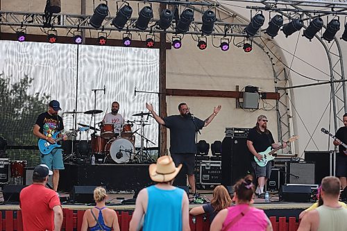 Cory and the Convicts entertain campers during Rockin’ the Fields of Minnedosa on Saturday afternoon. Photos: Abiola Odutola/The Brandon Sun