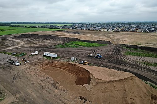 05082025
Work is done west of the 34th Street in Brandon’s south end on a development which will include a new school.
(Tim Smith/The Brandon Sun)