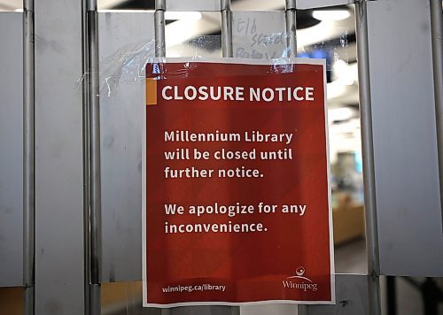 Ruth Bonneville / Free Press
local - millennium library closed
The millennium library is closed Thursday due to an incident on Wednesday evening.
Aug 7th, 2025