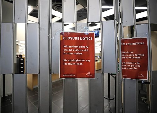 Ruth Bonneville / Free Press
local - millennium library closed
The millennium library is closed Thursday due to an incident on Wednesday evening.
Aug 7th, 2025