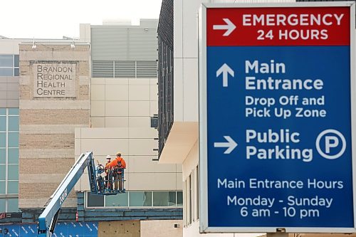 Expansion construction continues at the Brandon Regional Health Centre on Tuesday afternoon. (Tim Smith/The Brandon Sun)