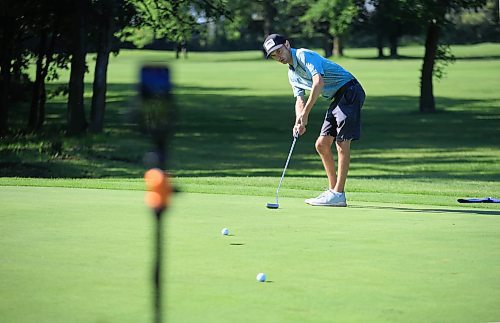 Ruth Bonneville / Free Press
Sports - Heartwarming Golf story
Charlie putting on the green as his dad Bill Bristow records him at Bel Acres Golf Course Thursday.
Story: A young Minnesota man named Charlie Bristow has gained some fame through an Instagram account he has called Charlie’s golfing club. This kid has advanced scoliosis, and is autistic, but has made friends around the world playing the sport. He basically travels to new places to play.
A Winnipeg man named Eugene Hayduk, who is a social worker, heard about this and invited Charlie and his dad (who runs his account and is his 24/7 helper) to come up here to play. They will meet for first time tomorrow morning before hitting Bel Acres for 18 holes. Hayduk, who knew me from my past crime writing life, filled me in and suggested it might be a nice story. I agree. Says Hayduk:
“I've played the game since I was 14 years old and I'm now 64 . Charlies story inspired me as I have worked with a number of youth with autism spectrum disorder. I've also endured a number of surgeries for my stage four cancer diagnosis as has Charlie for his scoliosis. Seeing him swing the club given his challenges - inspired me- so I have been following along his journey. The fact that his dad agreed, and he agreed to tee it up with me this Thursday at my home course- has me very fired up and excited!”
Aug 14th, 2025
