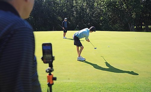 Ruth Bonneville / Free Press
Sports - Heartwarming Golf story
Charlie putting on the green as his dad Bill Bristow records him at Bel Acres Golf Course Thursday.
Story: A young Minnesota man named Charlie Bristow has gained some fame through an Instagram account he has called Charlie’s golfing club. This kid has advanced scoliosis, and is autistic, but has made friends around the world playing the sport. He basically travels to new places to play.
A Winnipeg man named Eugene Hayduk, who is a social worker, heard about this and invited Charlie and his dad (who runs his account and is his 24/7 helper) to come up here to play. They will meet for first time tomorrow morning before hitting Bel Acres for 18 holes. Hayduk, who knew me from my past crime writing life, filled me in and suggested it might be a nice story. I agree. Says Hayduk:
“I've played the game since I was 14 years old and I'm now 64 . Charlies story inspired me as I have worked with a number of youth with autism spectrum disorder. I've also endured a number of surgeries for my stage four cancer diagnosis as has Charlie for his scoliosis. Seeing him swing the club given his challenges - inspired me- so I have been following along his journey. The fact that his dad agreed, and he agreed to tee it up with me this Thursday at my home course- has me very fired up and excited!”
Aug 14th, 2025