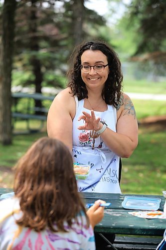 Ruth Bonneville / Free Press 

ENT - Lunchbox Chopped

Photo of chef Sophie Fiola, presenting her lunchbox.

Photos for a feature on 3 local chefs presenting their lunchbox for 3 children to taste test and judge.  The kids and chefs met at a picnic table at Assiniboine Park for the lunchbox taste-testing event. 


Names Children taste testing in photos. (First names only)

Blonde child with glasses: Paislee, 8
Dark brown hair,, overalls, glasses  Faith, 9
Child with colourful braids: Aria, 10


Names of  Chefs + lunches:

1. Sophie Fiola (white apron) - Chicken, bean and corn taquitos with salsa and guacamole, served with a side of carrots and sweet peas, with a horchata-inspired rice pudding for dessert 

2. Sharron Park - red lentil buns and WAITING ON THE SOUP DETAILS with seasonal fruit crumble

3. Elisa de Jesus – she was not at the shoot but she made a lunch which was red lentil fritters with quinoa salad and oatmeal raisin cookies

The story is for Weds 27 August.

See AV Kitching for more info and  story


Aug 11th,  2025