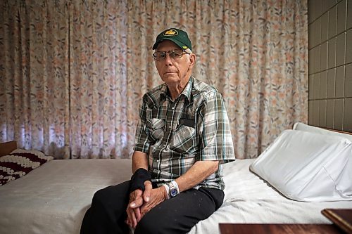 Louis Sokol in his room at Fairview Personal Care Home in Brandon on Thursday. Sokol, 77, has lived in a room at the home for about four and a half years. During that time, his rent has gone up almost $700. (Tim Smith/The Brandon Sun)
