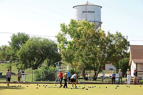 25082025
Lawnbowling enthusiasts in the Wheat City Lawn Bowling Club’s Monday morning ladies league, bowl at the club in Rideau Park on a sunny Monday morning.
(Tim Smith/The Brandon Sun)