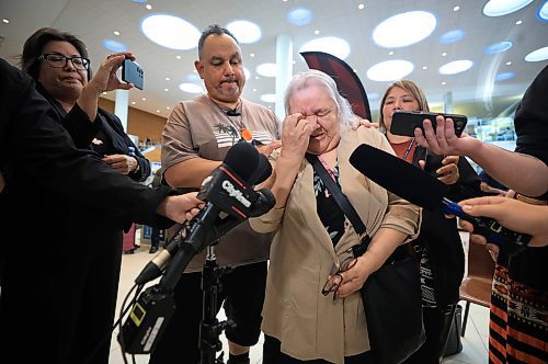 Ruth Bonneville / Free Press 

LOCAL - 60's scoop airport reunion 

Photo of Jonathan Hooker with his biological mom. Patsy George getting emotional as they speak to the media  after they met for the1st time after many years at the airport Wednesday. 

Jonathan Hooker, who was taken from his family in Northern Manitoba in the 1970s, arrives with his wife Charmaine Hooker (green vest) after travelling from their home in New Zealand to meet his biological mom, Patsy George and family at the  James Richardson Winnipeg International Airport Wednesday. 

Story info: He’s one of an estimated 30,000 Indigenous children taken from their homes during what has become known as the Sixties Scoop.  A time period that spanned from 1951-1991. Jonathan was adopted by a white middle-class family in Manitoba, and they moved to New Zealand.  

A big welcome party took place with Drummers and Indigenous leaders, family and friends  to celebrate his return home.    His birth mom, Patsy George with her sister, Flora McNabb (grey sweater), granddaughter Nellie McNabb (rust shirt) and many other family members and friends gather at the airport.

Aug 27th,  2025