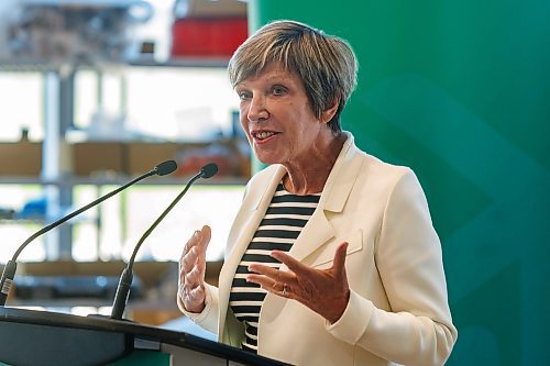 MIKE DEAL / FREE PRESS
Edmonton Centre MP Eleanor Olszewski, Minister of Emergency Management and Community Resilience and Minister responsible for Prairies Economic Development Canada, was in Winnipeg at the National Research Council - Advanced manufacturing research facility, 2690 Red Fife Road (Centreport), to announce more than $21 million in federal funding in support of Manitoba’s manufacturing sector.
250828 - Thursday, August 28, 2025.