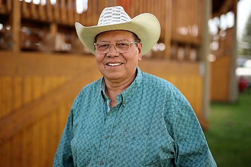 29082025
Sioux Valley Dakota Nation chief Vince Tacan during a family wellness day full of games, activities, food and entertainment at Sioux Valley Dakota Nation on a hot Friday.
Tim Smith/The Brandon Sun)