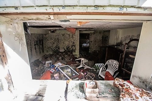 MIKAELA MACKENZIE / FREE PRESS
The basement of the Charleswood property house, which has had chronic squatter and vandalism issues, on Friday, Aug. 29, 2025.
For Chris story.
Free Press 2025