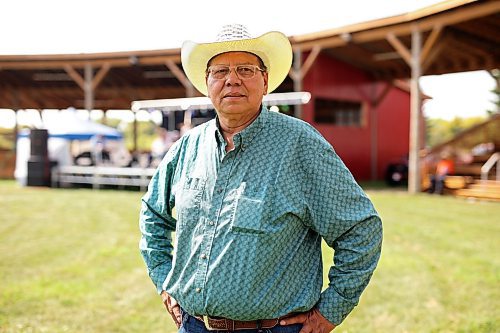 29082025
Sioux Valley Dakota Nation chief Vince Tacan during a family wellness day full of games, activities, food and entertainment at Sioux Valley Dakota Nation on a hot Friday.
Tim Smith/The Brandon Sun)