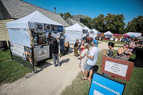 JOHN WOODS / FREE PRESS
People line up for some Birria Adobada at the Bull and Filly booth at A Taste of Manitoba at Fort Gibraltor Sunday, August 31, 2025. Bull and Filly were the winners of the 2024 Burger Week trophy.
Reporter: standup