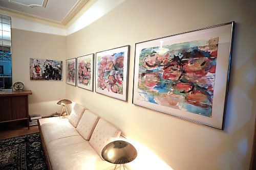 Ruth Bonneville / Free Press 

ENT - On My Wall

Gilles H&#xe9;bert, executive director of Plug In, and his suite of four paintings by Carolee Schneemann in his home.

The inaugural edition of On My Wall visits Gilles H&#xe9;bert, the executive director of Plug In. A look at a suite of four paintings in his home and their significance to him.

REPORTER: Ben Waldman

Sept 4th,  2025