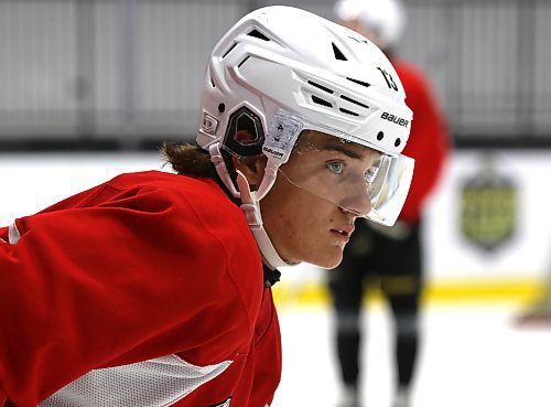 Asher Lucas was originally drafted by the Seattle Thunderbirds in 2023, but quickly listed by the Brandon Wheat Kings after they dropped him. (Perry Bergson/The Brandon Sun)
Sept. 9, 2025