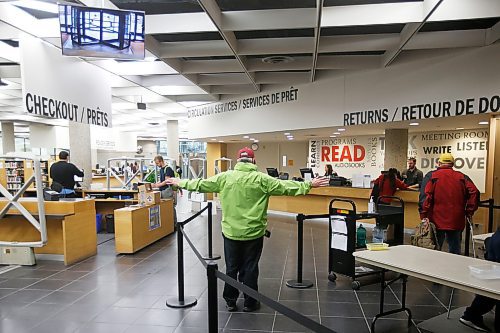 JOHN WOODS / WINNIPEG FREE PRESS
Security checkpoint at the Millenium Library in Winnipeg Monday, September 9, 2019.
Reporter: ?