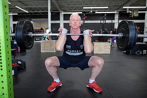 Doug Murray trains at Rocked Community Fitness in Brandon on Tuesday. Murray placed fourth in the world in his age group at the 2025 Age-Group CrossFit Games in Columbus, Ohio, last month. (Tim Smith/The Brandon Sun)