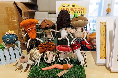 MIKE DEAL / FREE PRESS
Artist, Kami Goertz, creates soft toys and plushie characters or “soft action figures,” using vintage and reclaimed materials in her studio in the Exchange District.
Reporter: AV Kitching
250911 - Thursday, September 11, 2025.