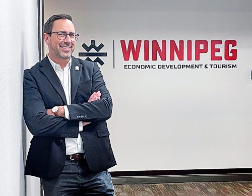 Ruth Bonneville / Free Press 

Biz - EDW&#x2019;s new Logo

Portrait of Ryan Kuffner, president of Economic Development Winnipeg next to their new logo for Tourism Winnipeg that they are officially launching Thursday.  Photo taken at EDW headquarters at the Richardson Building, One Lombard Place.

Please note:  these photos were taken with an iPhone.


See story by Gabby.

Sept 17th,  2025
