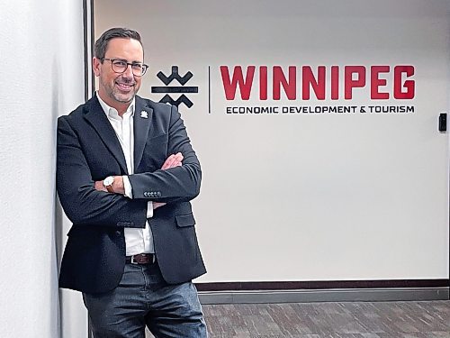 Ruth Bonneville / Free Press 

Biz - EDW&#x2019;s new Logo

Portrait of Ryan Kuffner, president of Economic Development Winnipeg next to their new logo for Tourism Winnipeg that they are officially launching Thursday.  Photo taken at EDW headquarters at the Richardson Building, One Lombard Place.

Please note:  these photos were taken with an iPhone.


See story by Gabby.

Sept 17th,  2025