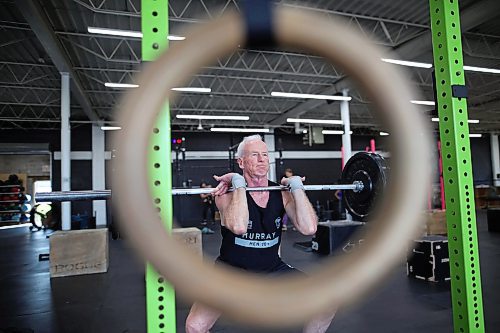 17092025
Doug Murray trains at Rocked Community Fitness in Brandon on Tuesday. Murray placed fourth in the world in his age group at the 2025 Age-Group CrossFit Games in Columbus, Ohio in August. 
(Tim Smith/The Brandon Sun)