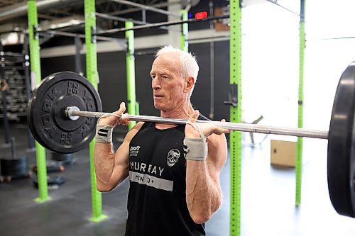 17092025
Doug Murray trains at Rocked Community Fitness in Brandon on Tuesday. Murray placed fourth in the world in his age group at the 2025 Age-Group CrossFit Games in Columbus, Ohio in August. 
(Tim Smith/The Brandon Sun)