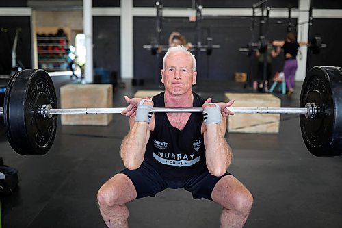 17092025
Doug Murray trains at Rocked Community Fitness in Brandon on Tuesday. Murray placed fourth in the world in his age group at the 2025 Age-Group CrossFit Games in Columbus, Ohio in August. 
(Tim Smith/The Brandon Sun)