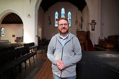 23092025
Very Reverend Christopher Evetts, Dean of St. Matthew's Anglican Cathedral in Brandon, in the church on 13th Street on Tuesday. 
(Tim Smith/The Brandon Sun)