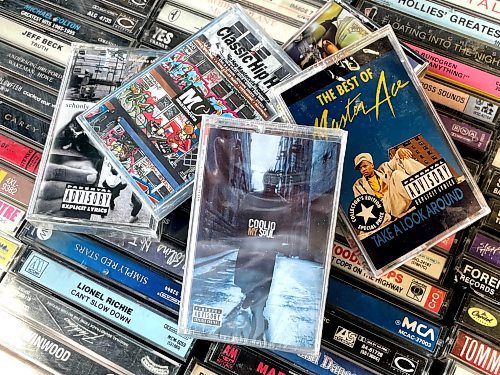 Ruth Bonneville / Free Press
Intersection - Cassettes part 2
New Hip Hop cassette tapes at Winnipeg Record & Tape Co.,
This is part two of an Intersection piece on the enduring popularity of audio cassettes. The new Taylor Swift album comes out Oct 3 - it will be available on vinyl, CD and... audio cassette. I talked with a few store owners, about who's buying cassettes nowadays.
Shots of cassette displays at Winnipeg Record & Tape and Cavin at Winnipeg Record & Tape also has an old Walkman he can show off, loaded with a cassette.
Reporter: Dave Sanderson
Sept 24th, 2025