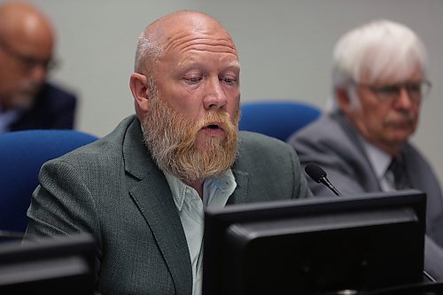 Coun. Tyson Tame (Ward 10) speaks during a city council meeting on Sept. 2. (Alex Lambert/The Brandon Sun)