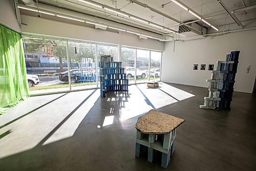 MIKAELA MACKENZIE / FREE PRESS

Artist Rodney LaTourelle&#x573; exhibition, Betonwaves, at Plug In on Monday, Sept. 29, 2025. 

For Jen story.
Free Press 2025