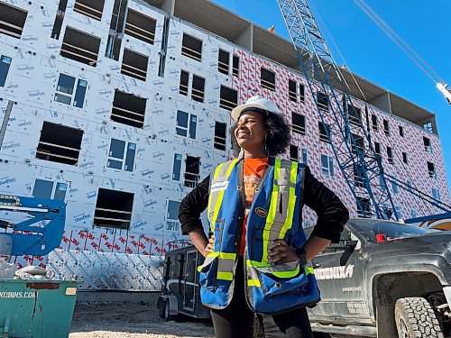 Ruth Bonneville / Free Press 

LOCAL INUKA Affordable housing

CEO and Board Chair of INUKA Community INC. Naomi Gichungu is overjoyed as she stands in front of the INUKA Affordable Housing Complex that is well underway in its development after press conference Monday. 

INUKA Affordable Housing Complex is under construction  at 1510 Main Street. 

See story by Scott

Sept 29th, 2025