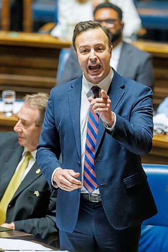 MIKE DEAL / FREE PRESS
Adrien Sala (St. James), Minister of Finance during the first day of the second session of the 43rd legislature, Wednesday afternoon.
Reporter: Maggie Macintosh
251001 - Wednesday, October 01, 2025.