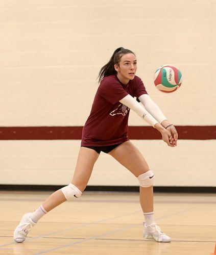 Heather Brost is entering her third season with the Assiniboine College Cougars women's volleyball team. (Thomas Friesen/The Brandon Sun)