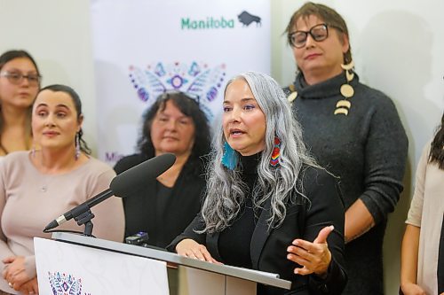MIKE DEAL / FREE PRESS
Families Minister Nahanni Fontaine, minister responsible for women and gender equity announces that the Manitoba government will providing $3.5 million to Ikwe Widdjiitiwin Inc. to establish a first-of-its-kind 24-7 safe space for Indigenous women in Winnipeg.
The announcement took place at the future home of Mino&#x2019;Ayaawag Ikwewag Lodge, 510 Selkirk Avenue.
The lodge will provide immediate, short-term safety and stabilization for Indigenous women at risk of violence, homelessness or exploitation. It will provide low-barrier access to culturally safe crisis support.
Reporter: Tyler Searle
251002 - Thursday, October 02, 2025.