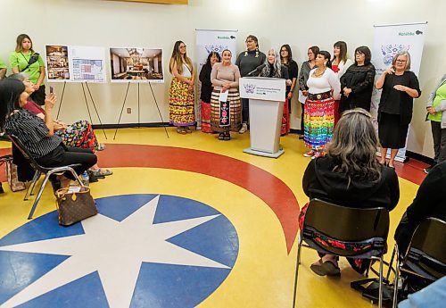 MIKE DEAL / FREE PRESS
Families Minister Nahanni Fontaine, minister responsible for women and gender equity announces that the Manitoba government will providing $3.5 million to Ikwe Widdjiitiwin Inc. to establish a first-of-its-kind 24-7 safe space for Indigenous women in Winnipeg.
The announcement took place at the future home of Mino&#x2019;Ayaawag Ikwewag Lodge, 510 Selkirk Avenue.
The lodge will provide immediate, short-term safety and stabilization for Indigenous women at risk of violence, homelessness or exploitation. It will provide low-barrier access to culturally safe crisis support.
Reporter: Tyler Searle
251002 - Thursday, October 02, 2025.