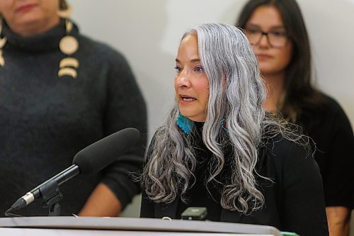 MIKE DEAL / FREE PRESS
Families Minister Nahanni Fontaine, minister responsible for women and gender equity announces that the Manitoba government will providing $3.5 million to Ikwe Widdjiitiwin Inc. to establish a first-of-its-kind 24-7 safe space for Indigenous women in Winnipeg.
The announcement took place at the future home of Mino&#x2019;Ayaawag Ikwewag Lodge, 510 Selkirk Avenue.
The lodge will provide immediate, short-term safety and stabilization for Indigenous women at risk of violence, homelessness or exploitation. It will provide low-barrier access to culturally safe crisis support.
Reporter: Tyler Searle
251002 - Thursday, October 02, 2025.