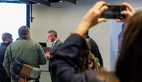 MIKE DEAL / FREE PRESS
Mark Chipman, Executive Chairman and Governor, True North Sports + Entertainment speaks after the Collaborative Housing Alliance REIT (CHAR) announced its first major private investment of $7M from True North Sports and Entertainment and the Mahon Family Foundation during an event at Canada Life, 100 Osborne Street North, Tuesday morning.
Reporter: Scott Billeck
251006 - Monday, October 06, 2025.