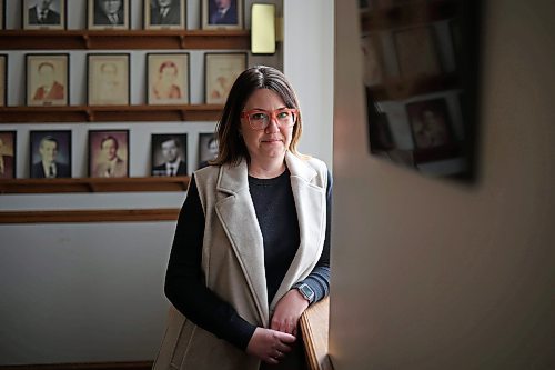 07102025
Jennifer Ludwig, President of the Brandon Chamber of Commerce, in their office in downtown Brandon on Monday. 
(Tim Smith/The Brandon Sun)