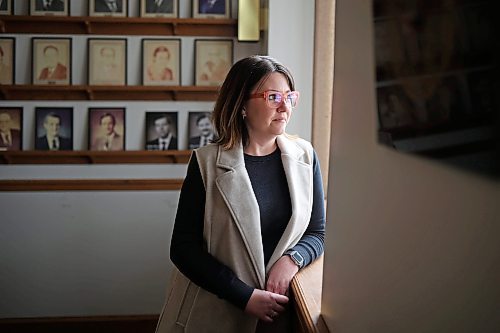 07102025
Jennifer Ludwig, President of the Brandon Chamber of Commerce, in their office in downtown Brandon on Monday. 
(Tim Smith/The Brandon Sun)