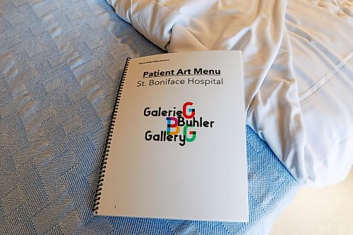 MIKE DEAL / FREE PRESS
The Patient Art Menu booklet that patients use to choose a piece of art they would like to have hanging on the wall of their room.
hannah_g the curator for the Buhler Gallery at the St. Boniface Hospital.
Reporter: AV Kitching
251009 - Thursday, October 09, 2025.