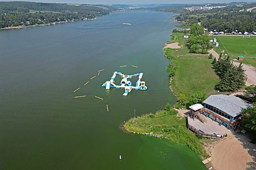 Splish Splash Water Park is seen in early August amid algae warnings. (Tim Smith/The Brandon Sun)