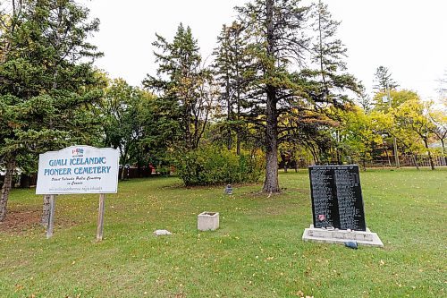 MIKE DEAL / FREE PRESS
The Icelandic Pioneer Cemetery near the corner of Highway 231 and Provincial Road 222 is the first Icelandic cemetery established in Manitoba and the oldest Icelandic public cemetery in Canada.
The cemetery has a monument commemorating victims of a smallpox epidemic in 1876-1877.
October 2025 marks the 150th anniversary of Icelandic immigration to Gimli, MB.
Reporter: Conrad Sweatman
251015 - Wednesday, October 15, 2025.