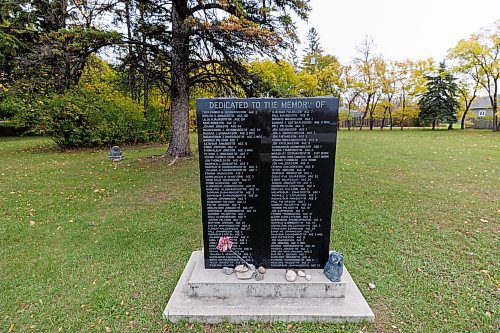 MIKE DEAL / FREE PRESS
The Icelandic Pioneer Cemetery near the corner of Highway 231 and Provincial Road 222 is the first Icelandic cemetery established in Manitoba and the oldest Icelandic public cemetery in Canada.
The cemetery has a monument commemorating victims of a smallpox epidemic in 1876-1877.
October 2025 marks the 150th anniversary of Icelandic immigration to Gimli, MB.
Reporter: Conrad Sweatman
251015 - Wednesday, October 15, 2025.