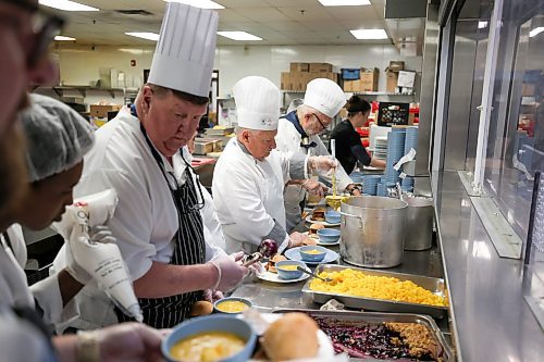 Ruth Bonneville / Free Press 

LOCAL STDUP - Siloam Chefw

A group of chefs that are part of the Winnipeg Branch of the Canadian Culinary Federation, volunteer their time serving up a hot lunch to Siloam Mission guests on &#x201c;International Day of the Chef&#x201d; Monday. 

The &quot;International Day of the Chef&quot; at Siloam Mission is an annual event where local chefs and culinary volunteers prepare and serve a nutritious meal to homeless and less fortunate individuals in Winnipeg. This partnership, often involving the Winnipeg Branch of the Canadian Culinary Federation, aims to provide a high-quality meal to the community in honor of the day, which falls on October 20th. 

The hot lunch included, butternut squash soup, pulled pork sandwich and blueberry cobbler, all prepared from fresh ingredients that morning,  

Oct 15, 2025
