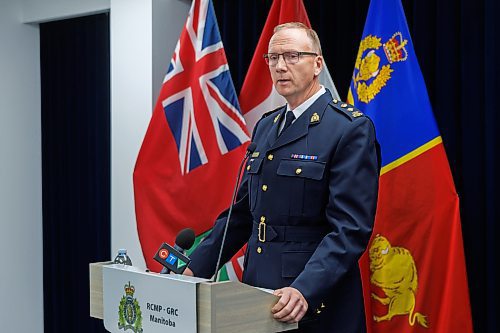 MIKE DEAL / FREE PRESS
Superintendent Rob Lasson, Manitoba RCMP Major Crime Services announces that there have been charges laid in relation to the disappearance and murder of Melinda Lynxleg from Tootinaowaziibeeng Treaty Reserve during a press conference at RCMP “D” Division HQ on Monday.
Reporter: Tyler Searle
251020 - Monday, October 20, 2025.