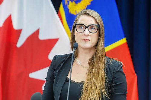 MIKE DEAL / FREE PRESS
Sergeant Morgan Page, Manitoba RCMP Major Crime Services talks about the charges that have been laid in relation to the disappearance and murder of Melinda Lynxleg from Tootinaowaziibeeng Treaty Reserve during a press conference at RCMP “D” Division HQ on Monday.
Reporter: Tyler Searle
251020 - Monday, October 20, 2025.