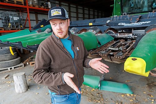 MIKE DEAL / FREE PRESS
Farmer, Jake Ayre, owner of Southern Seed Ltd runs a mixed 1,900-acre farm with his dad and is also a VP of Keystone Ag.
Jake talks about the process of harvesting corn, describing how the combine works.
Checking in with farmers to see how they fared this season given the tariffs, drought, wildfires and government change.
Reporter: Julia-Simone Rutgers
251021 - Tuesday, October 21, 2025.